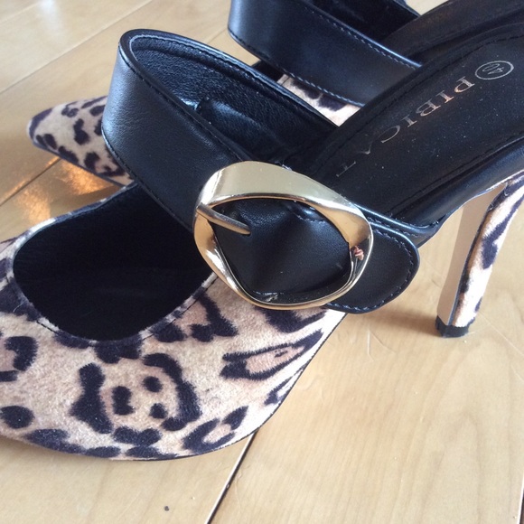 🔥$5 SALE! Never worn, slip on leopard print heels, sz 7.5 -8. So cute! - Picture 6 of 7